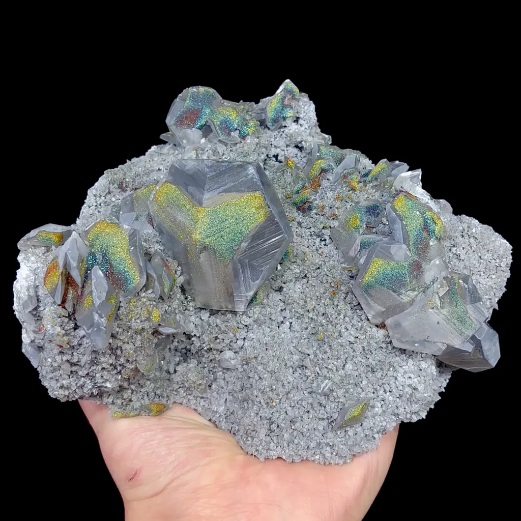 Natural Colorful Mercedes Calcite Mineral Specimen,High Quality Specimen,FUJIAN,CHINA(170*135*70mm) - image 4