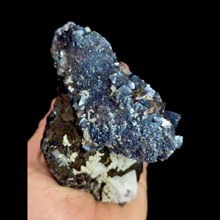 Natural Coloured Arsenopyrite and Magnetite, Mineral Specimen: Yaogangxian,Hunan (120*75*85MM) - image 6