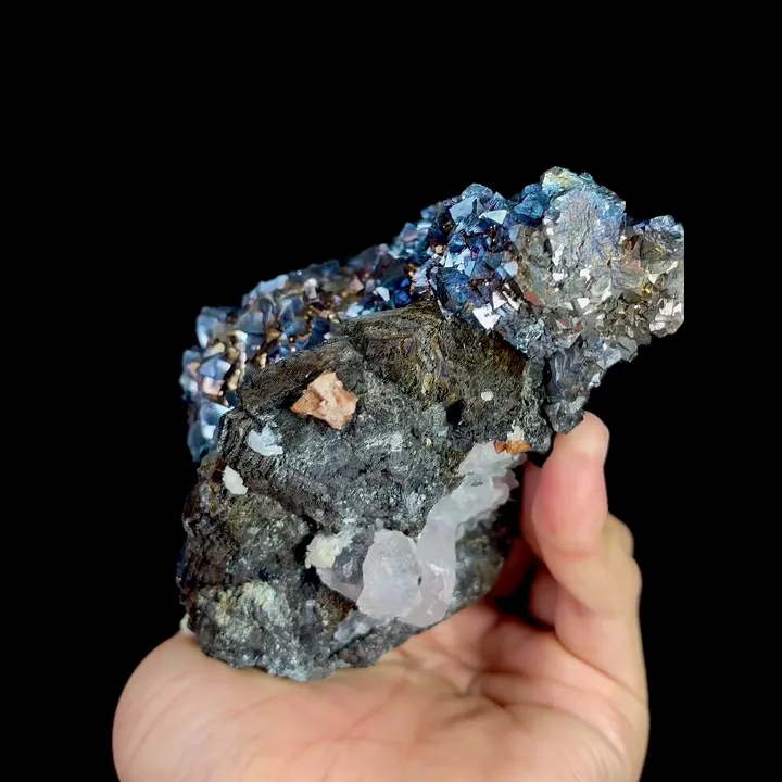Natural Coloured Arsenopyrite and Magnetite, Mineral Specimen: Yaogangxian,Hunan (120*75*85MM) - image 4