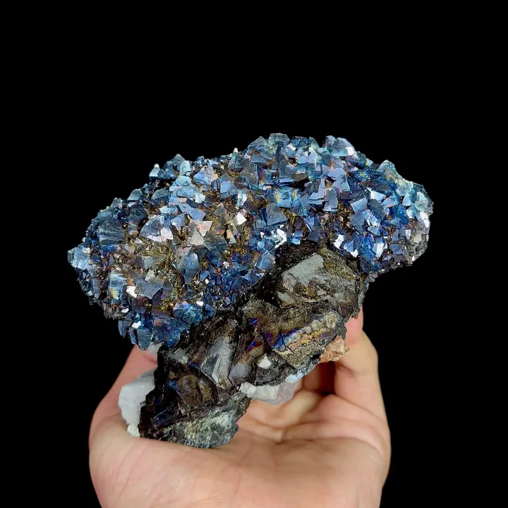 Natural Coloured Arsenopyrite and Magnetite, Mineral Specimen: Yaogangxian,Hunan (120*75*85MM) - image 7