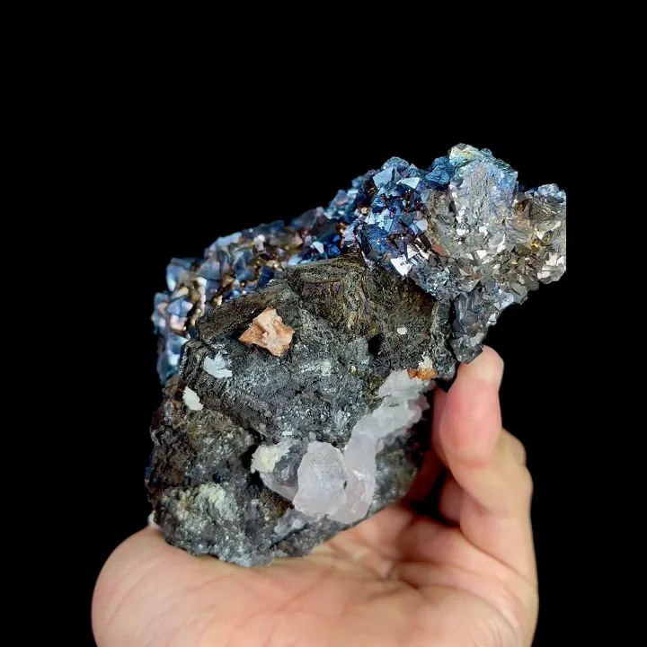 Natural Coloured Arsenopyrite and Magnetite, Mineral Specimen: Yaogangxian,Hunan (120*75*85MM) - image 3