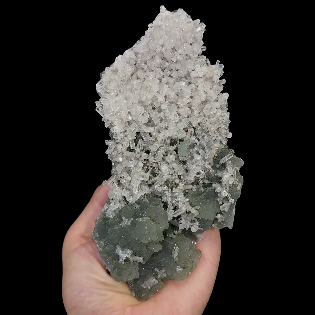 Natural Columnar Calcite and Crystal Mineral Specimen,High Quality Specimen,FUJIAN,CHINA(175*95*45mm) image