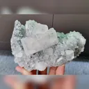 Natural Columnar Calcite and Fluorite Symbiosis comes from Fujian,China 130*95*60MM - image 1