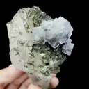 Natural Crystal and Blue Fluorite Mineral Specimen,High Quality Specimen,YAO GANG XIAN,HUNAN,CHINA(50*55*107mm) - image 2