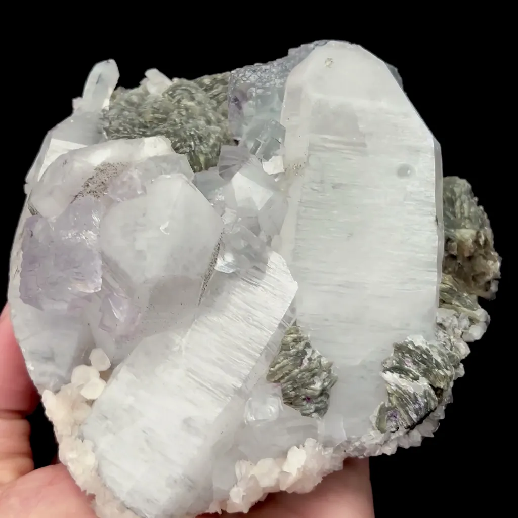 Natural Crystal and Fluorite Mineral Specimen,High Quality Specimen,YAO GANG XIAN,HUNAN,CHINA(125*118*67mm) - image 2