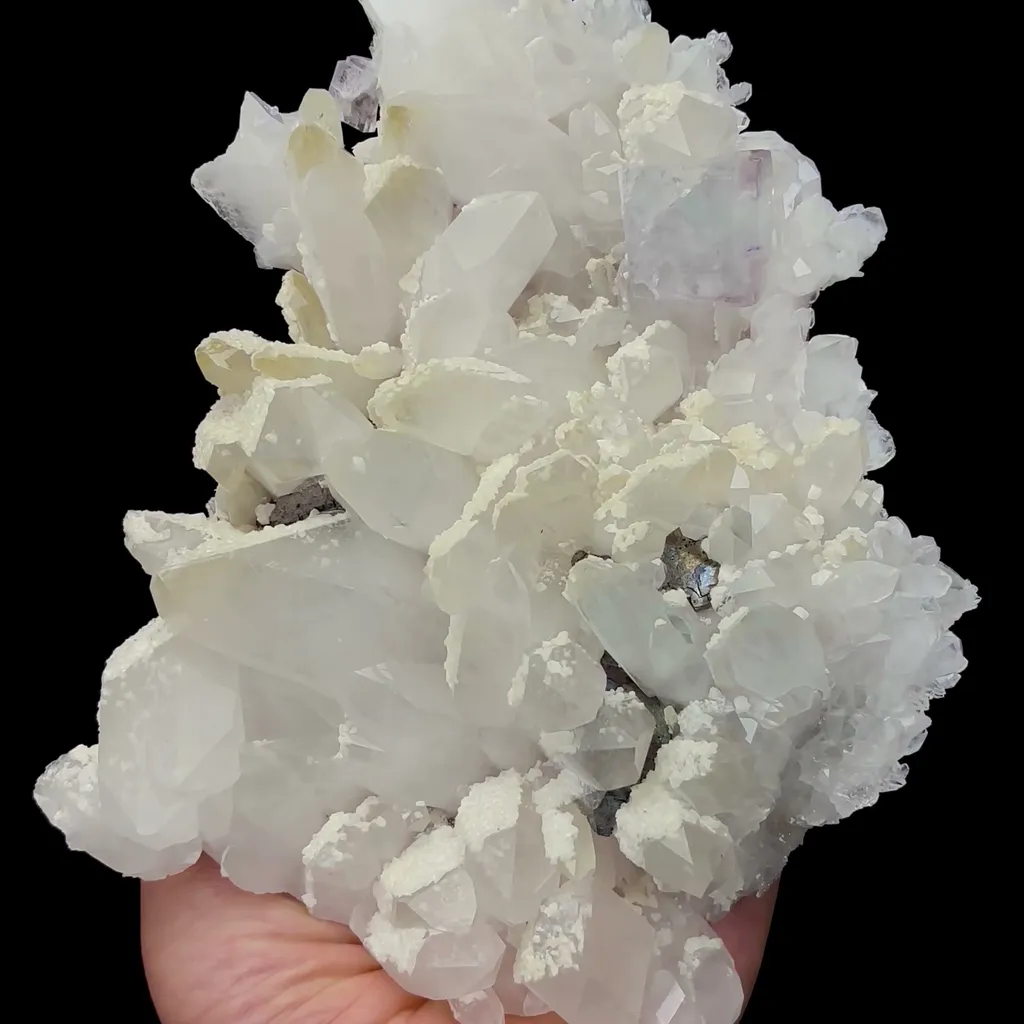 Natural Crystal and Fluorite Mineral Specimen,High Quality Specimen,YAO GANG XIAN,HUNAN,CHINA(170*138*35mm) image