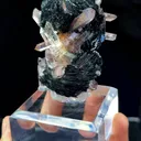 Natural Crystal and Phosphate Manganese Ore Coexist comes from Jinlong,Guangzhou 60*40*70MM - image 2