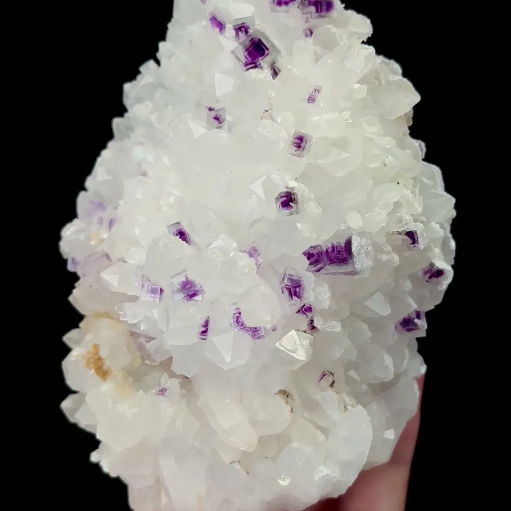 Natural Crystal and Purple Phantom Fluorite Mineral Specimen,High Quality Specimen,YAO GANG XIAN,HUNAN,CHINA(130*91*62mm) image