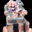 Natural Crystal and Rhodochrosite Coexist comes from Wuzhou,Guangxi 60*20*45MM - image 1