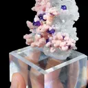 Natural Crystal and Rhodochrosite Coexist comes from Wuzhou,Guangxi 60*20*45MM - image 5