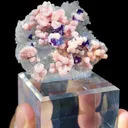 Natural Crystal and Rhodochrosite Coexist comes from Wuzhou,Guangxi 60*20*45MM - image 2