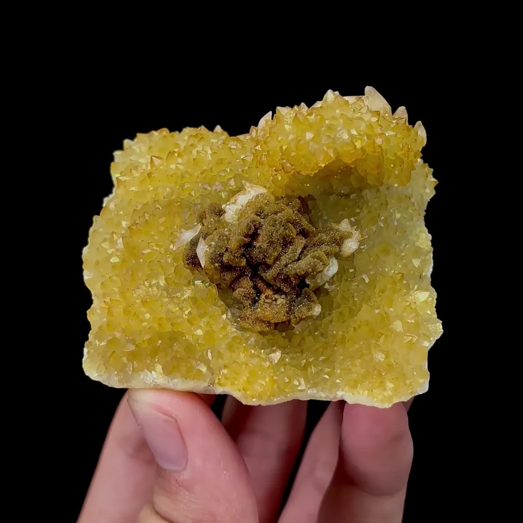 Natural Crystal and Siderite Mineral Specimen,High Quality Specimen,JINKOUHE,SICHUAN,CHINA(65*57*40mm) image