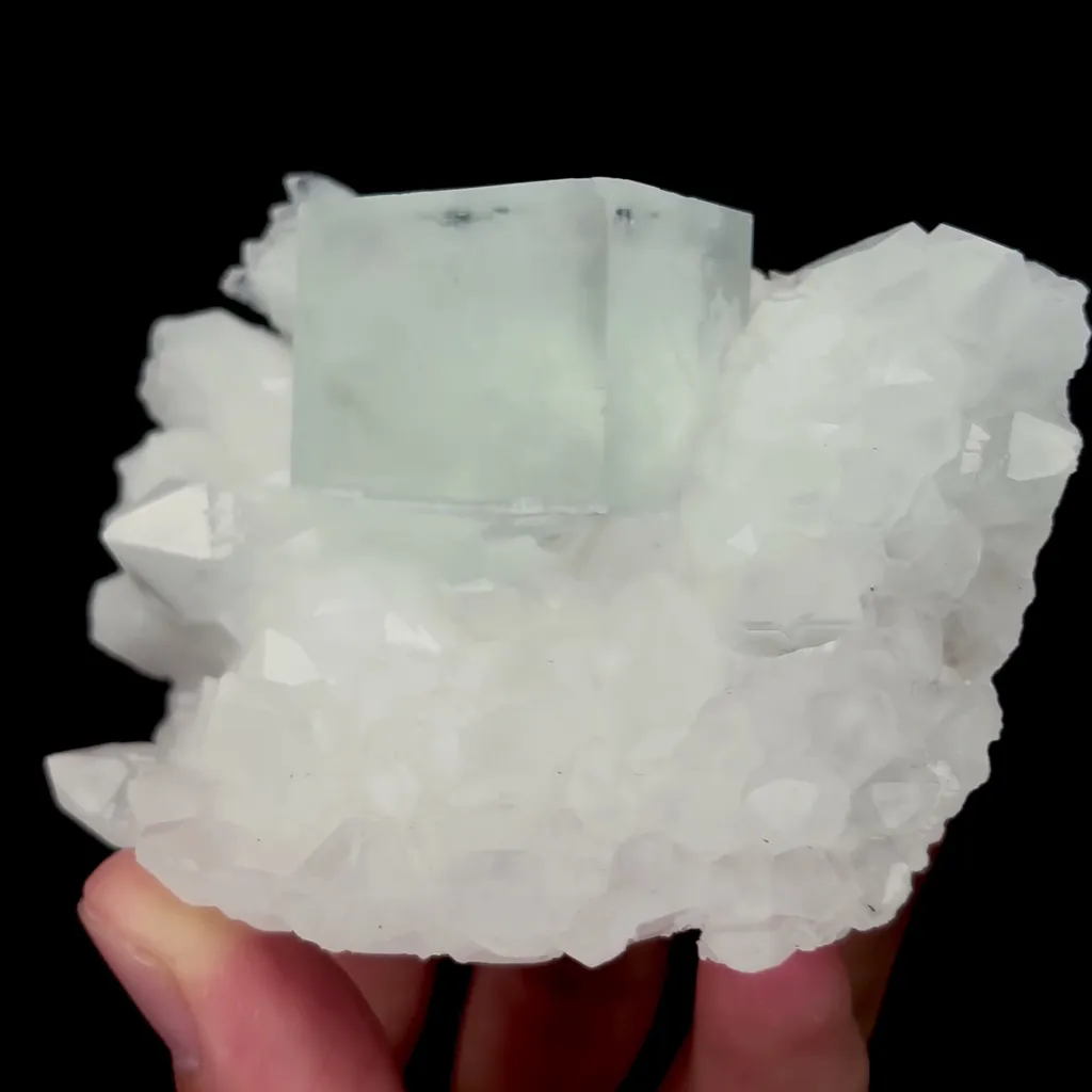 Natural Crystal and Transparent Cubic Fluorite Mineral Specimen,High Quality Specimen,ZHEJIANG,CHINA(83*63*44mm) - image 2