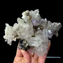 Natural Crystal Clusters and Fluorite Coexist comes from Yaogangxian,Hunan 140*105*35MM - image 4