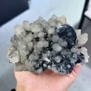 Natural Crystal Clusters and Mirror Iron Ore coexist come from Inner Mongolia,China 130*70*95MM - image 4
