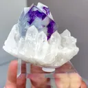 Natural Crystal Clusters and Purple Phantom Fluorite coexist comes from Yaogangxian,Hunan 50*40*35MM - image 3