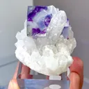 Natural Crystal Clusters and Purple Phantom Fluorite coexist comes from Yaogangxian,Hunan 50*40*35MM - image 5