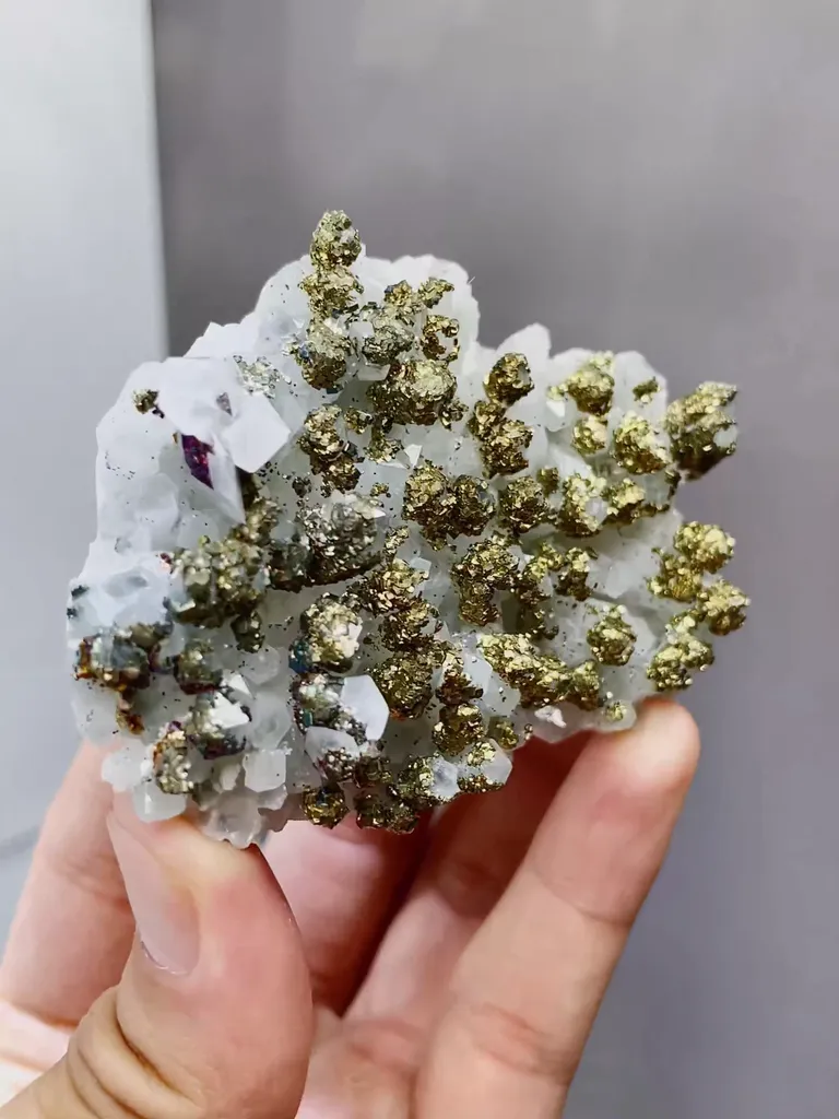 Natural Crystal Clusters coexist with Pyrite comes from Fujian,China 75*25*55MM - image 2