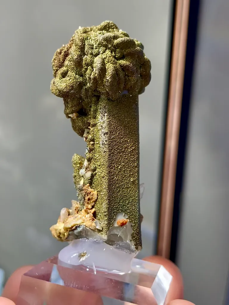 Natural Crystals and Pyrite Coexist comes from Daye,Hubei 20*20*45MM - image 2
