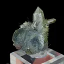 Natural Cubic Fluorite and Bismuthinite and Quartz, Mineral Specimen:Yaogangxian,Hunan (35*40*35MM) - image 2