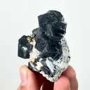 Natural Cubic Fluorite and Bismuthinite, Mineral Specimen: Yindu,Inner Mongolia (45*50*30MM) - image 2