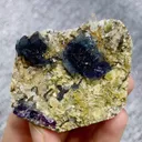 Natural Cubic Fluorite and Bismuthinite Symbiosis comes from Yaogangxian,Hunan 60*45*15MM - image 2