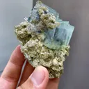 Natural Cubic Fluorite and Mica Symbiosis comes from Yaogangxian,China 45*70*30MM - image 2