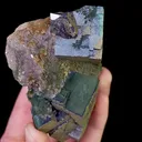 Natural Cubic Fluorite and Pyrite, Mineral Specimen:Yaogangxian,Hunan (75*60*50mm) - image 4