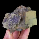Natural Cubic Fluorite and Pyrite, Mineral Specimen:Yaogangxian,Hunan (75*60*50mm) - image 2