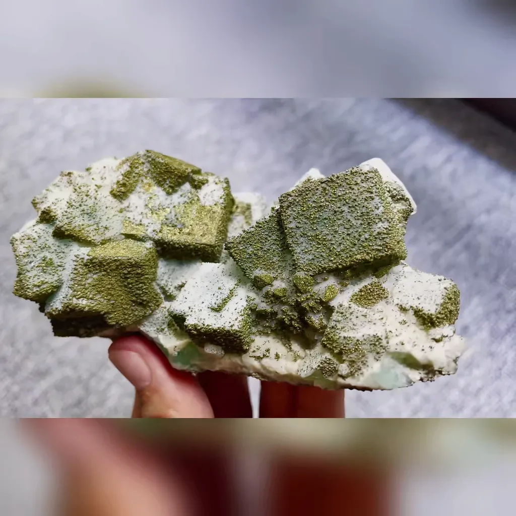 Natural Cubic Fluorite and Pyrite Symbiosis comes from Yaogangxian,Hunan 120*70*50MM - image 3
