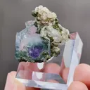 Natural Cubic Fluorite and Quartz coexist comes from Yaogangxian,Hunan 25*25*25MM - image 2