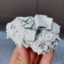 Natural Cubic Fluorite and Quartz comes from Inner Mongolia ,China 65*50*30MM - image 1