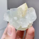 Natural Cubic Fluorite and Scheelite coexist comes from Xianghualing,Hunan 50*35*45MM - image 2