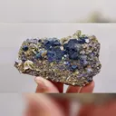 Natural Cubic Fluorite & Bismuthinite, Pyrite and Siderite, Mineral Specimens: Yaogangxian,Hunan (105*70*35mm) - image 2