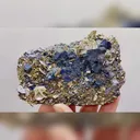 Natural Cubic Fluorite & Bismuthinite, Pyrite and Siderite, Mineral Specimens: Yaogangxian,Hunan (105*70*35mm) - image 5