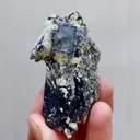 Natural Cubic Fluorite & Black Wolframite, Mineral Specimens:Yaogangxian,Hunan (30*65*30mm) - image 2