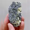 Natural Cubic Fluorite & Black Wolframite, Mineral Specimens:Yaogangxian,Hunan (30*65*30mm) - image 5