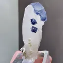Natural Cubic Fluorite coexists with Jamstenite and Quartz comes from Yaogangxian,Hunan 45*20*55MM - image 3
