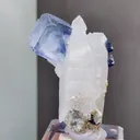 Natural Cubic Fluorite coexists with Jamstenite and Quartz comes from Yaogangxian,Hunan 45*20*55MM - image 5