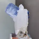 Natural Cubic Fluorite coexists with Jamstenite and Quartz comes from Yaogangxian,Hunan 45*20*55MM - image 1