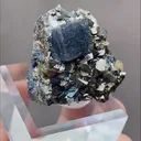 Natural Cubic Fluorite coexists with Jamstenite and Toxic Sand comes from Yaogangxian,Hunan 35*25*25MM - image 3