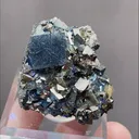 Natural Cubic Fluorite coexists with Jamstenite and Toxic Sand comes from Yaogangxian,Hunan 35*25*25MM - image 4