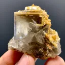 Natural Cubic Purple Phantom Fluorite with Calcite from Pakistan - image 3