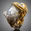 Natural Cubic Purple Phantom Fluorite with Calcite from Pakistan - image 1