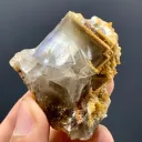 Natural Cubic Purple Phantom Fluorite with Calcite from Pakistan - image 4