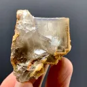 Natural Cubic Purple Phantom Fluorite with Calcite from Pakistan - image 5