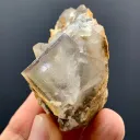 Natural Cubic Purple Phantom Fluorite with Calcite from Pakistan - image 7