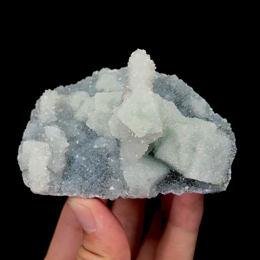 Natural Cubic Sugar Fluorite and Quartz Mineral Specimen,High Quality Specimen,FUJIAN,CHINA(87*51*58mm) image