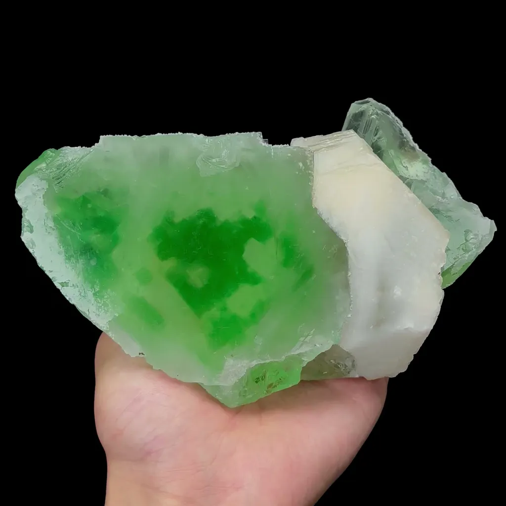 Natural Dark Green Large Phantom Fluorite Mineral Specimen,High Quality Specimen,ZHEJIANG,CHINA(175*109*80mm) image