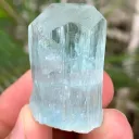 Natural DIamond Cut Blue Aquamarine Crystal from Pakistan - image 5